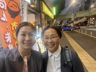 宇都宮市・都市問題会議1日目終了後、足利市議会副議長・金子議員と。